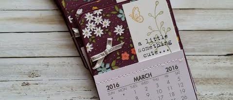 Wildflower Fields Fridge Mini Calendars - Blackberry Bliss