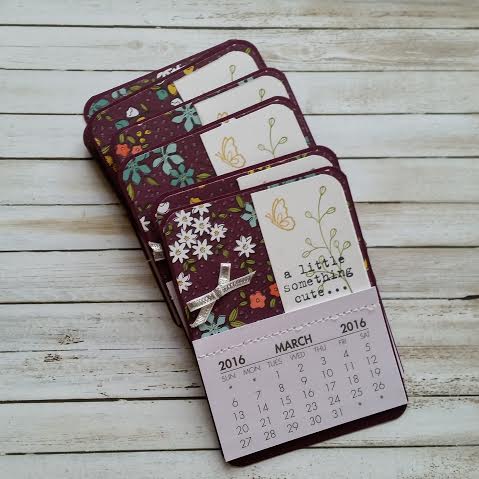 Wildflower Fields Fridge Mini Calendars - Blackberry Bliss 2