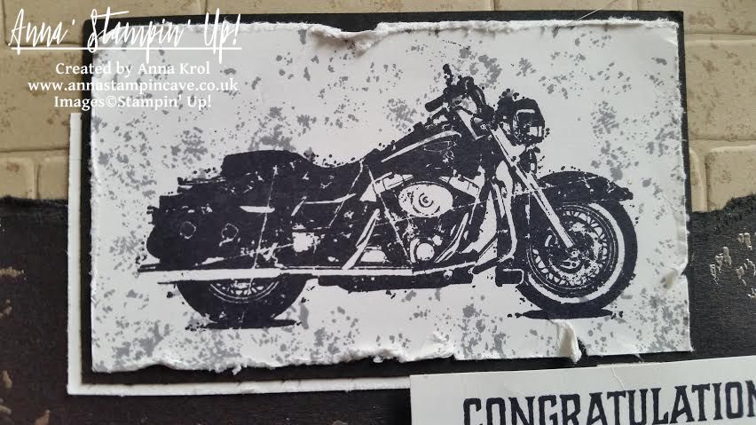 Anna' Stampin' Cave - Stampin' Up! One Wild Ride - masculine congratulations card for GDP
