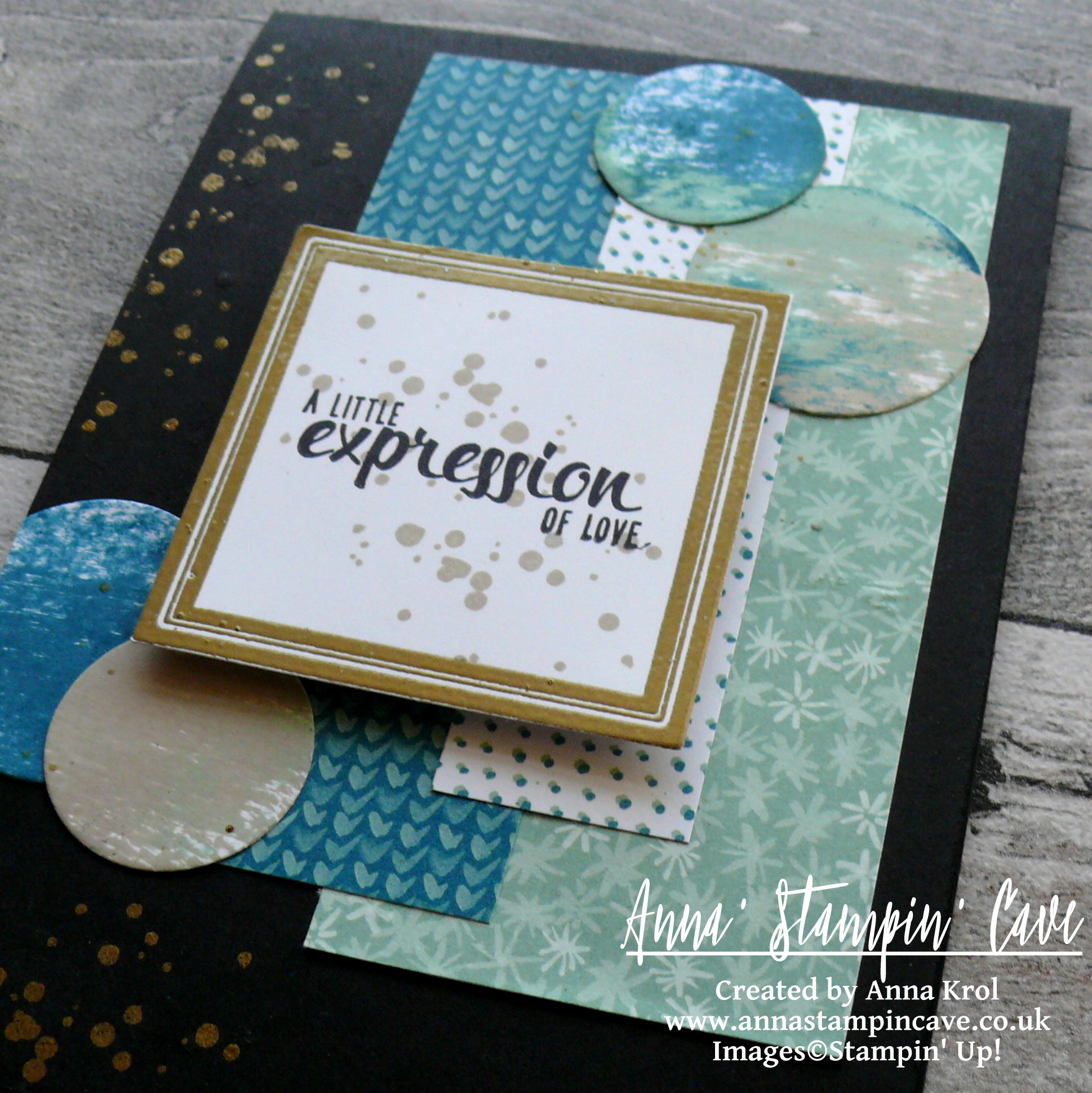 Anna' Stampin' Cave - Stampin' Up! Painter's Palette - A Little Expression Of Love Card