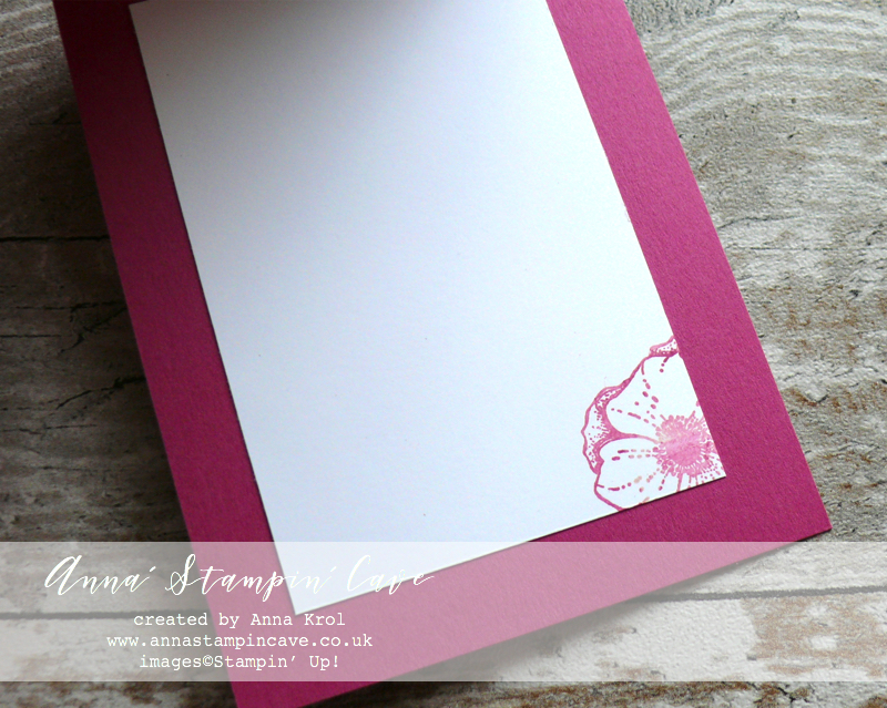 Anna' Stampin' Cave - Let's Celebrate Clean &  Simple Card using Stampin' Up! Amazing You Stamp Set - Powder Pink, Berry Burst & Gold Foil