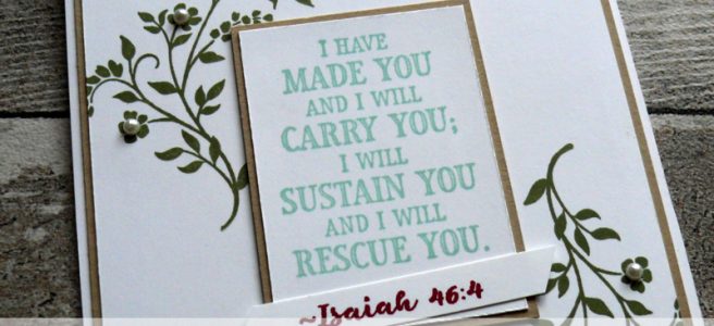 Anna' Stampin' Cave - Stampin' Up! Hold On To Hope Stamp Set - Bible Scriptures - Clean & Simple - Faith Card