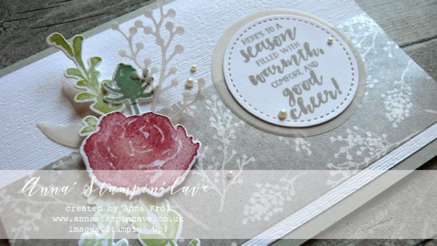 Anna' Stampin' Cave Stampin' Up! Sneak Peek First Frost Stamp Set with Frosted Bouquet Framelits Dies and Frosted Floral Specialty DSP