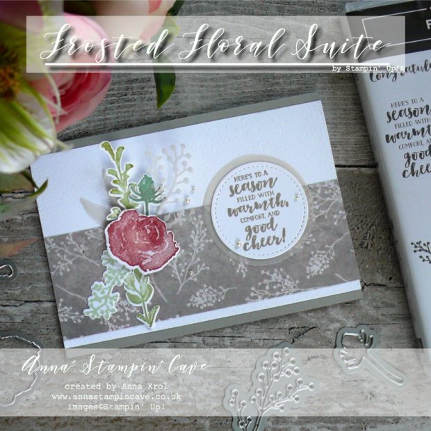 Anna' Stampin' Cave Stampin' Up! Sneak Peek First Frost Stamp Set with Frosted Bouquet Framelits Dies and Frosted Floral Specialty DSP